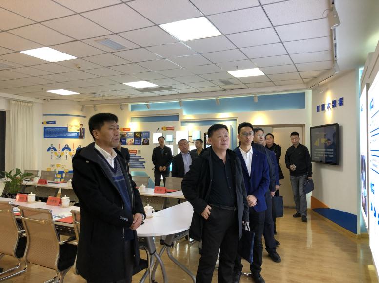 四平市铁东区王学民区长一行莅临bti体育集团考察财路大数据项目